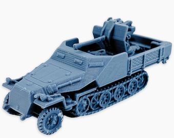 SD.Kfz. II/I, volledig gemonteerd: Duitse Panzer II uit WO II op Panzer I-chassis, experimentele tankvernietiger, Wargaming-miniatuur