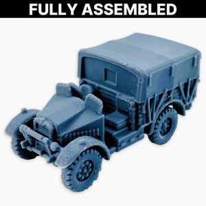 Morris CS8 (couvert), miniature entièrement assemblée : modèle de camion de l&#39;armée britannique de la Seconde Guerre mondiale