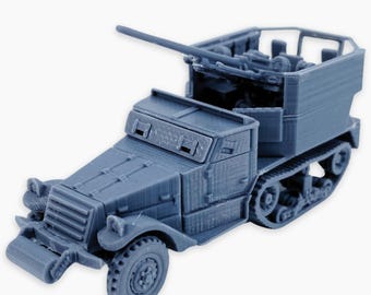 M15 Half-Track, Model Kit: WWII US Self-Propelled Anti-Aircraft Vehicle Model