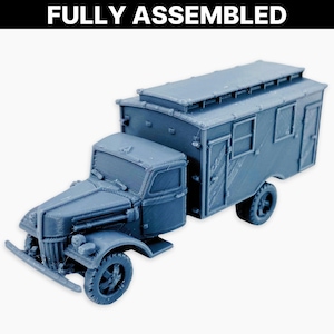 Ford V3000 (ambulans), w pełni zmontowana miniatura: model niemieckiego ambulansu wojskowego z II wojny światowej