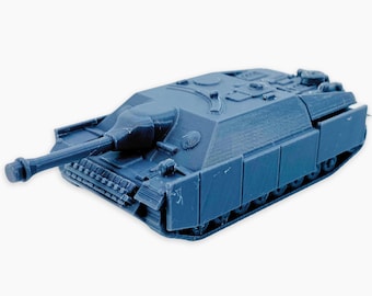 Jagdpanzer IV (eslabones de oruga de repuesto schürzen), miniatura completamente ensamblada: modelo de cazacarros alemán de la Segunda Guerra Mundial