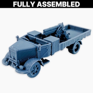 Lancia 3Ro (100 mm), komplett montiert: Italienischer Geschützwagen, 100 mm Artillerieträger, Regio Esercito Unterstützungsfahrzeug, Wargaming Miniatur