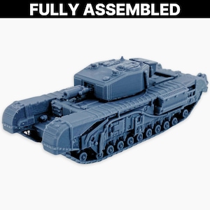 Churchill III AVRE (gardes complètes), miniature entièrement assemblée : modèle de char d&#39;assaut britannique de la Seconde Guerre mondiale