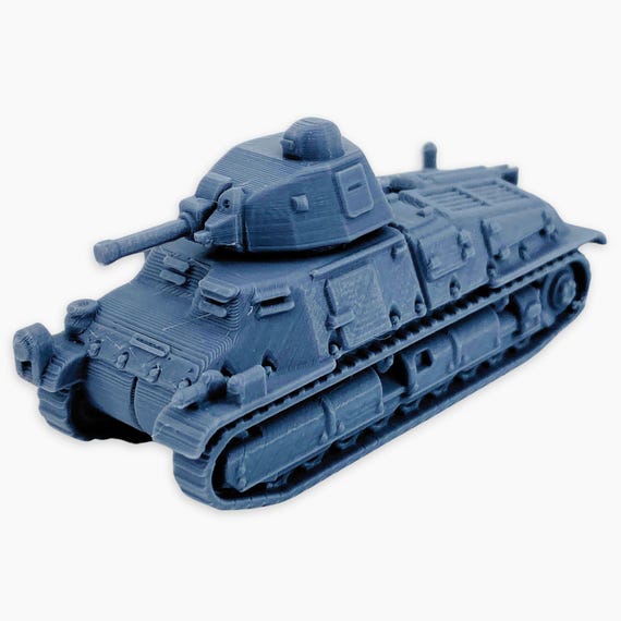 Somua S35 (3 contenitori), miniatura completamente assemblata