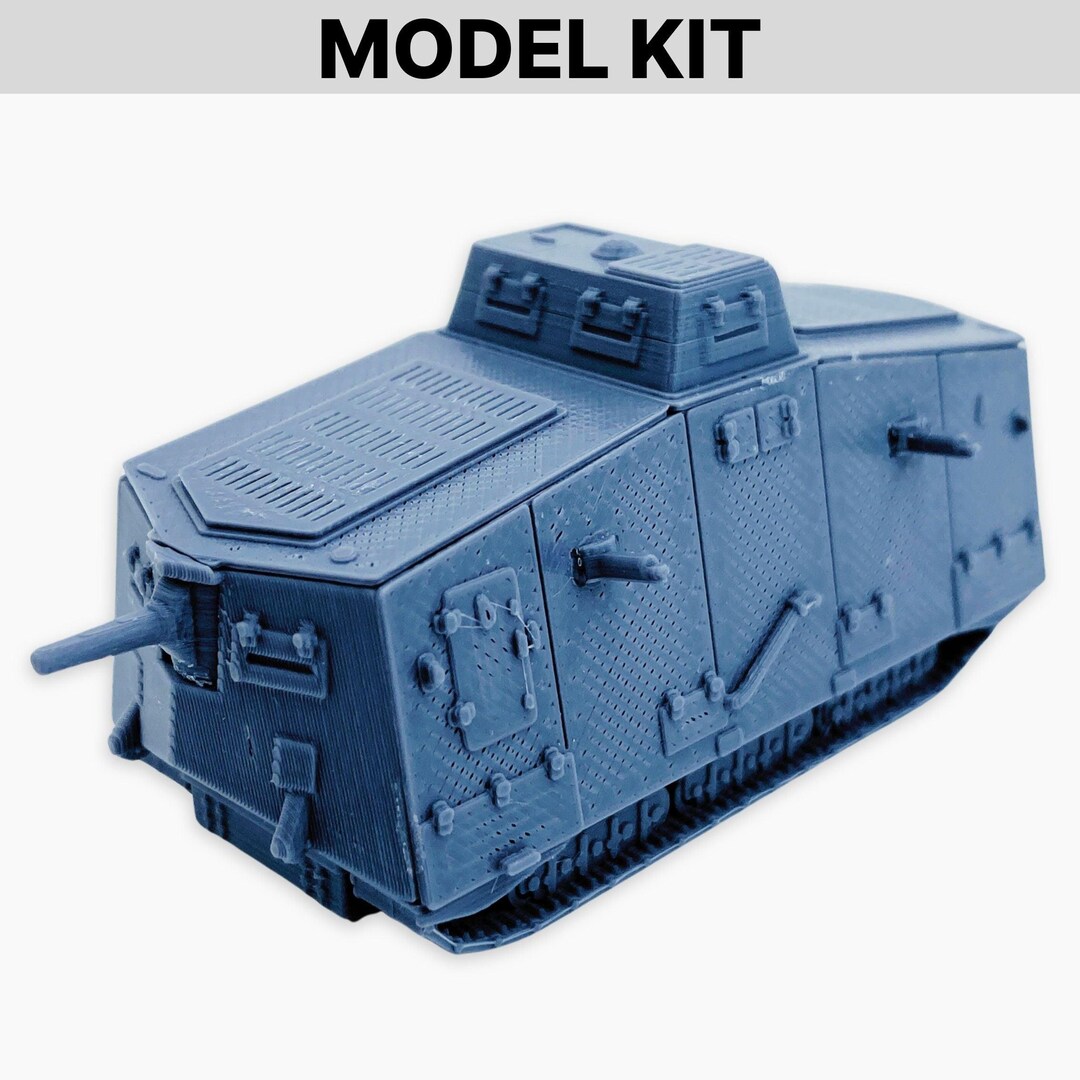 WWI ドイツ帝国陸軍戦車 A7V1/35スケールモデル 1/35 ドイツ A7V戦車(クルップ型)& エンジン(レジン製) 限定版【MENTS