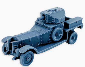 Rolls Royce Mk I 1920 Pattern, Fully Assembled Miniature: Interwar British Armored Car Model