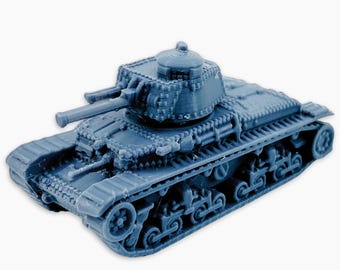 T-II, Fully Assembled: WWII German Panzer II Light Tank, Early War Armored Vehicle, Axis Forces Wargaming Miniature