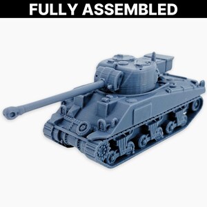 Sherman Firefly, Fully Assembled: WWII British 17-Pounder Sherman Tank, Allied Tank Destroyer Variant, Wargaming Miniature