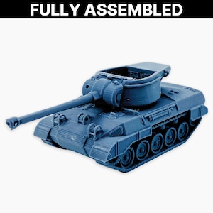 Super Hellcat, Fully Assembled: WWII American Experimental Tank Destroyer with 90mm Gun, Fast Recon Vehicle, Wargaming Miniature