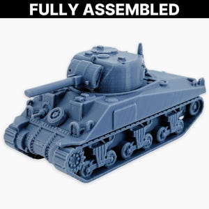 Sherman V, Fully Assembled: WWII British M4A4 Sherman Tank, Lend-Lease Medium Tank, Allied Armored Vehicle, Wargaming Miniature