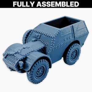Fiat SPA Autoprotetto S37 (pneu de secours), Miniature entièrement assemblée : modèle de transport de troupes blindé italien de la Seconde Guerre mondiale