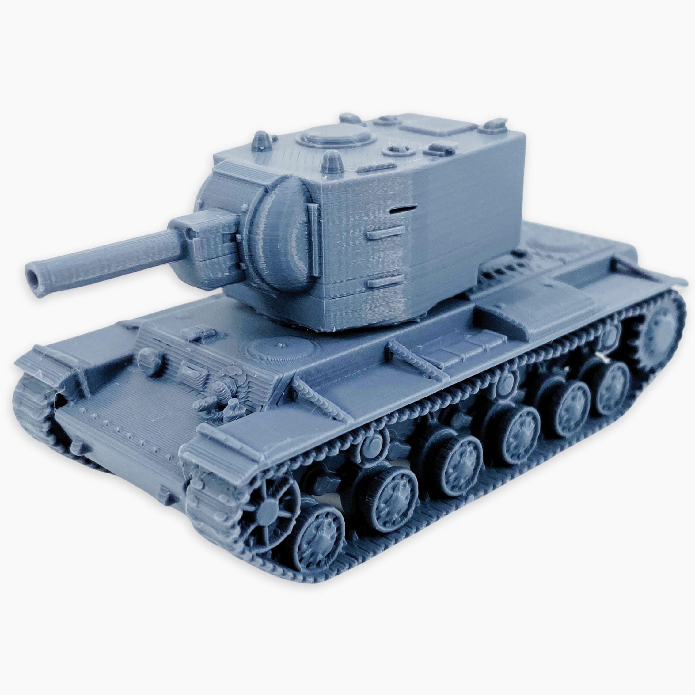KV-2（小型砲塔）、完全組み立てミニチュア：第二次世界大戦ソビエト重