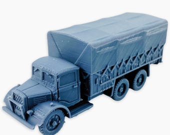 Austin K6 (dualies covered), Fully Assembled Model: WWII Military Vehicle Model, British Scale Replica, Allied Utility Vehicle