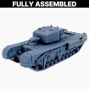 Churchill IV AVRE (gardes complètes), miniature entièrement assemblée : modèle de char d&#39;assaut britannique de la Seconde Guerre mondiale