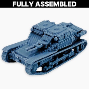 CV-35, miniature entièrement assemblée : modèle de tankette italienne de la Seconde Guerre mondiale