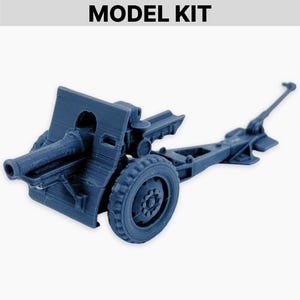 Kit de modelo de obus M1918 de 155 mm em miniatura: modelo de artilharia pesada da Primeira Guerra Mundial/entre guerras