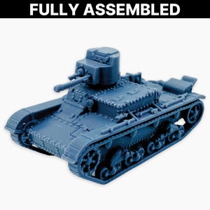 XT-26, Fully Assembled: Interwar Italian Light Tank, Prototype Armored Vehicle, Historical Wargaming Miniature