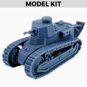 Renault FT17 (mg turret), Model Kit: WWI French Light Tank with MG Turret, Historic Armored Vehicle for Wargaming, Tabletop Diorama