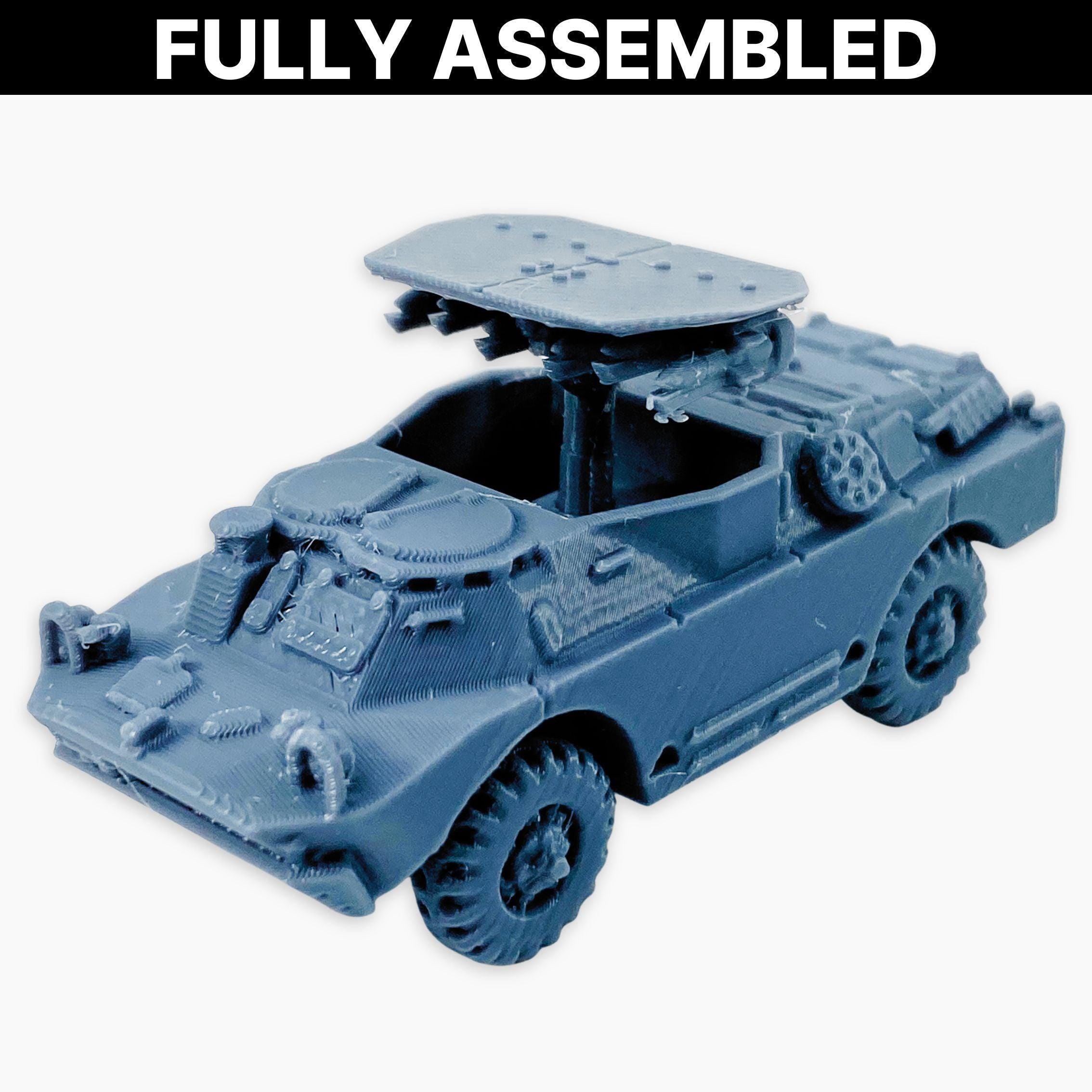 BRDM-2 サガー、完全組み立てミニチュア：冷戦時代のソビエト対戦車