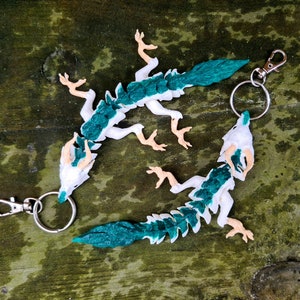 Haku Keychain Spirited Away Articulating Dragon Flexi Wiggle Pet