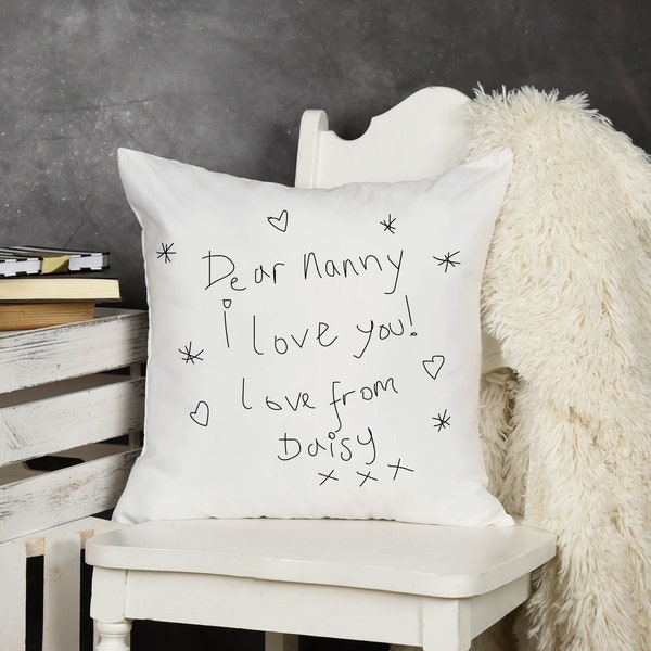Your Handwriting Cushion, Custom Handwriting Cushion, Your Personalised Pillow, Your Message Gift, Custom Gift, Printed Pillow Gift