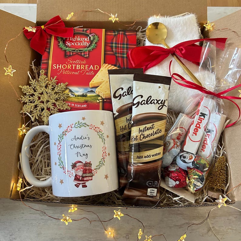 Custom Christmas Gift Hamper, Festive Care Package, Xmas Gift Set ...