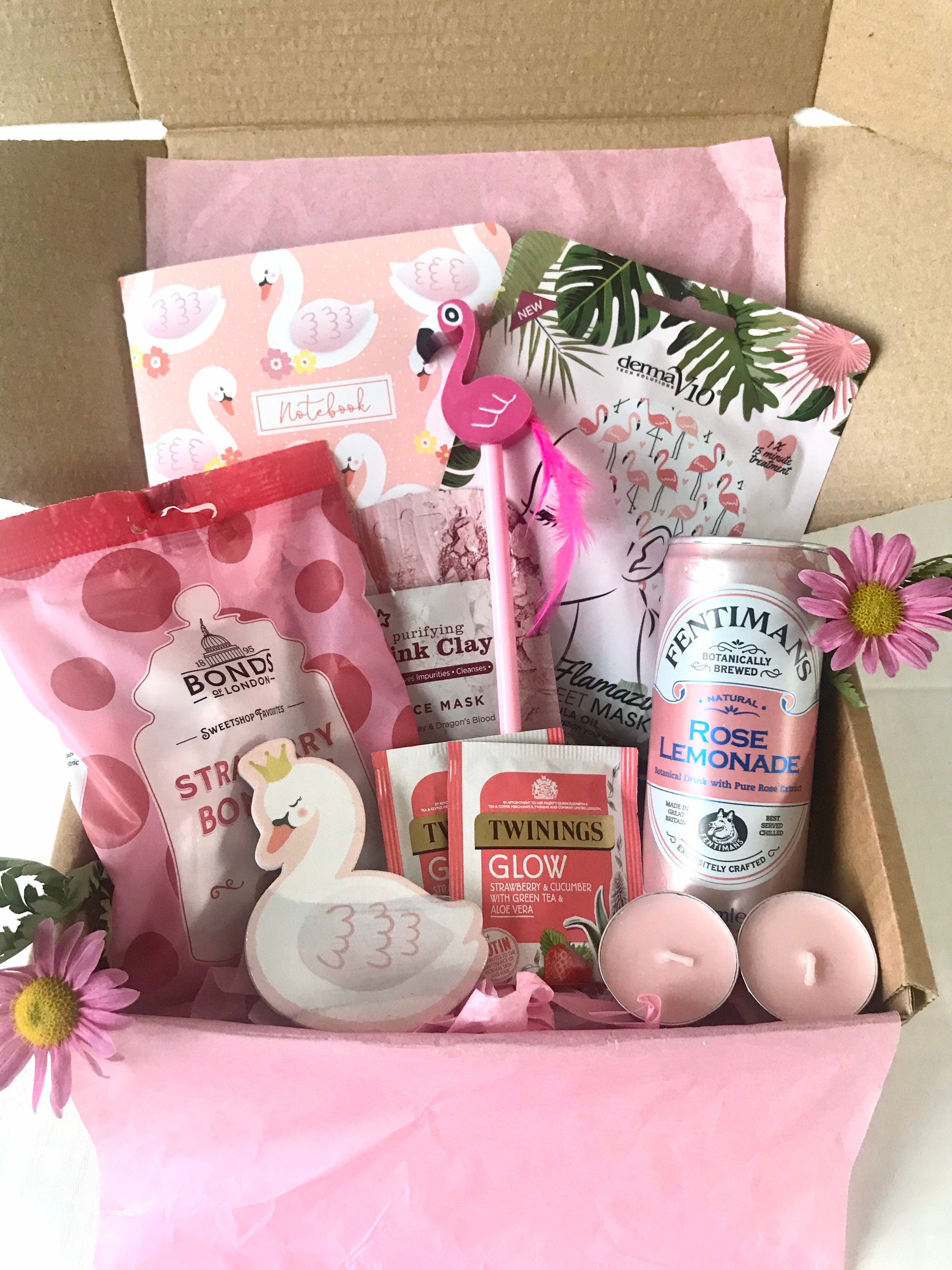Pink Pamper Box for Her Hugs From Afar/ Gift Box/ Birthday / | Etsy