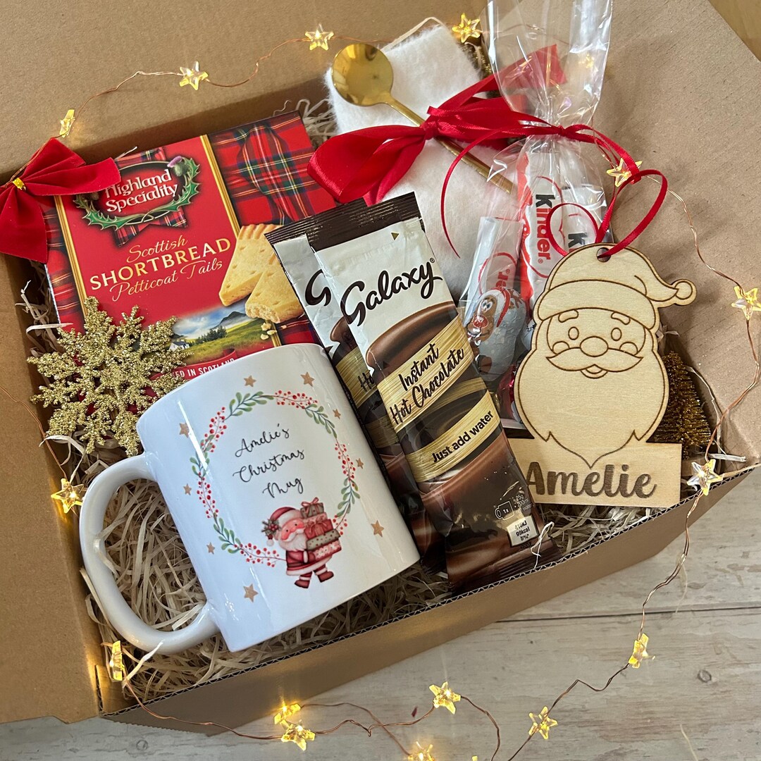 Custom Christmas Gift Hamper, Festive Care Package, Xmas Gift Set ...
