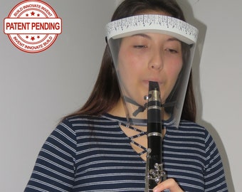Clarinet Oboe Face Shield against Rain, Pepper Spray