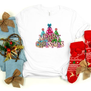 Merry Christmas Shirt, Cute Christmas Shirt, Cat Shirt, Shirt For Kids, Gift For Cat Lovers, Christmas Cat Tee, Merry T-shirt
