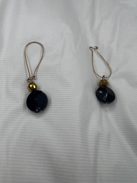 Black Dangle Earrings | Lightweight Elegant State… - image 1
