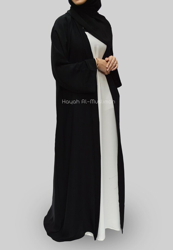 black open abaya