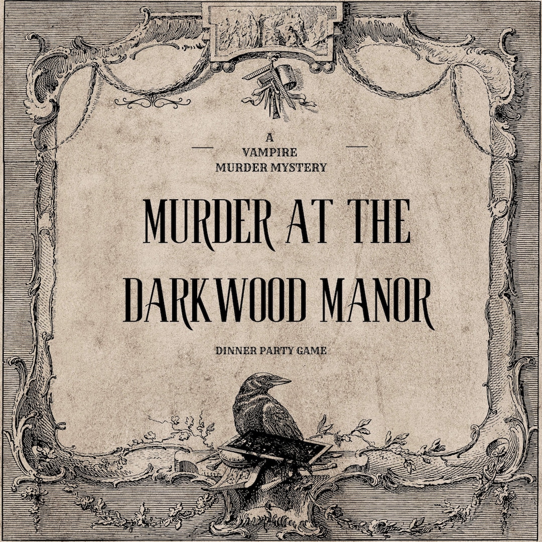 Vampire Murder Mystery Party Game - Instant Download - Halloween DIY ...