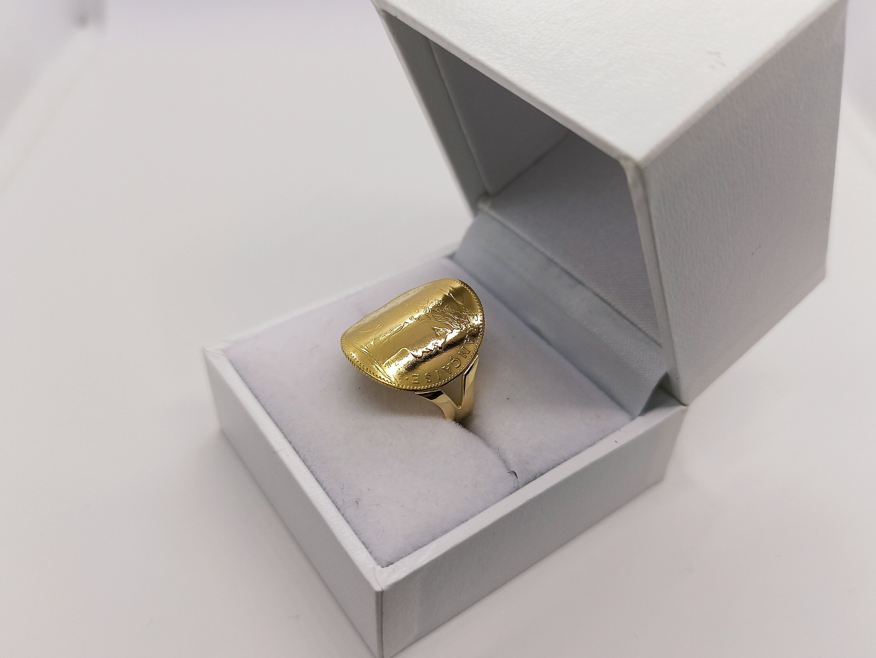 Bague Louis d'or bague unique bague or 18k bague or - Etsy France