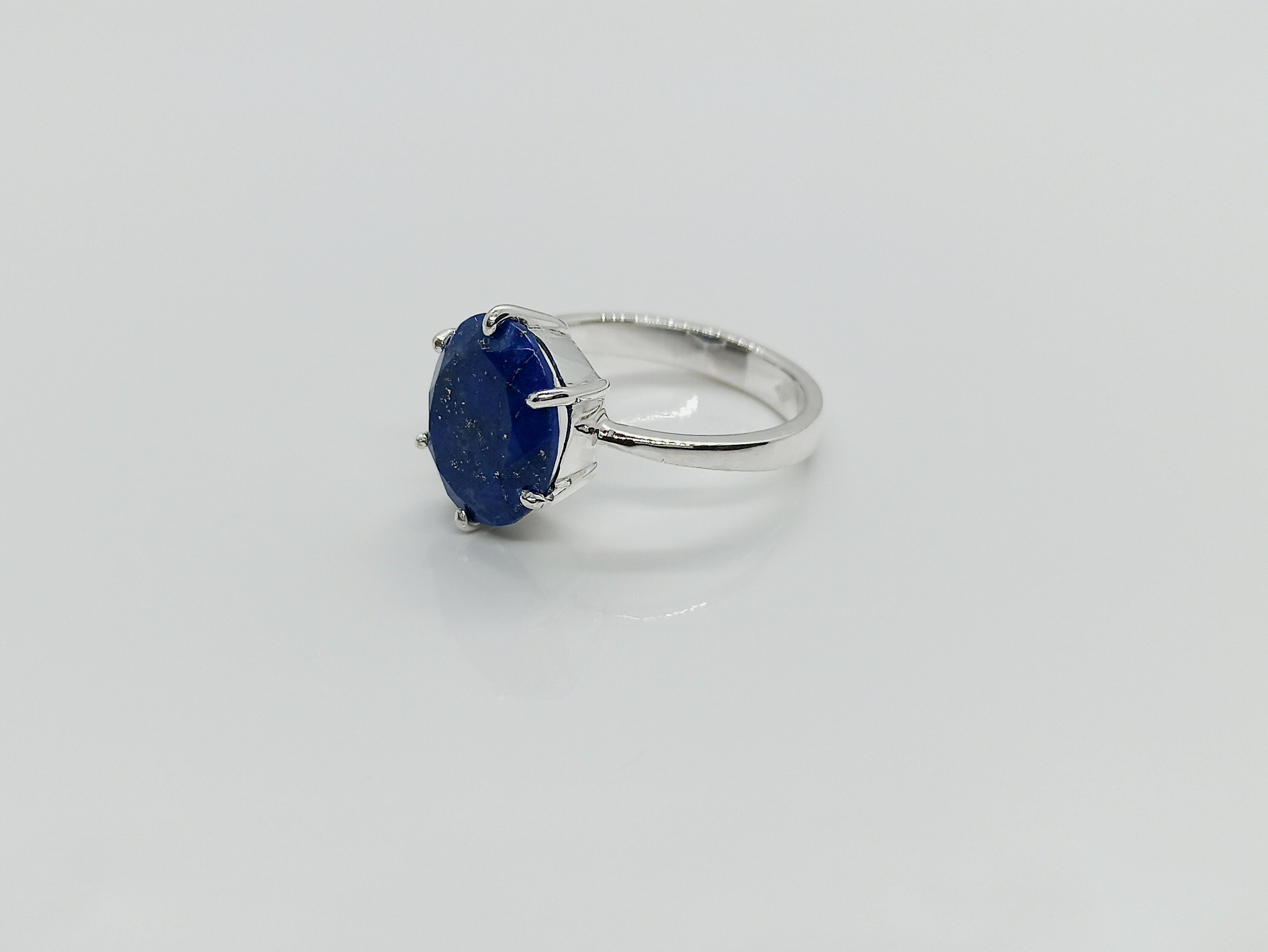 Bague de mariage laurier moderne Argent Rhodié - Homme
