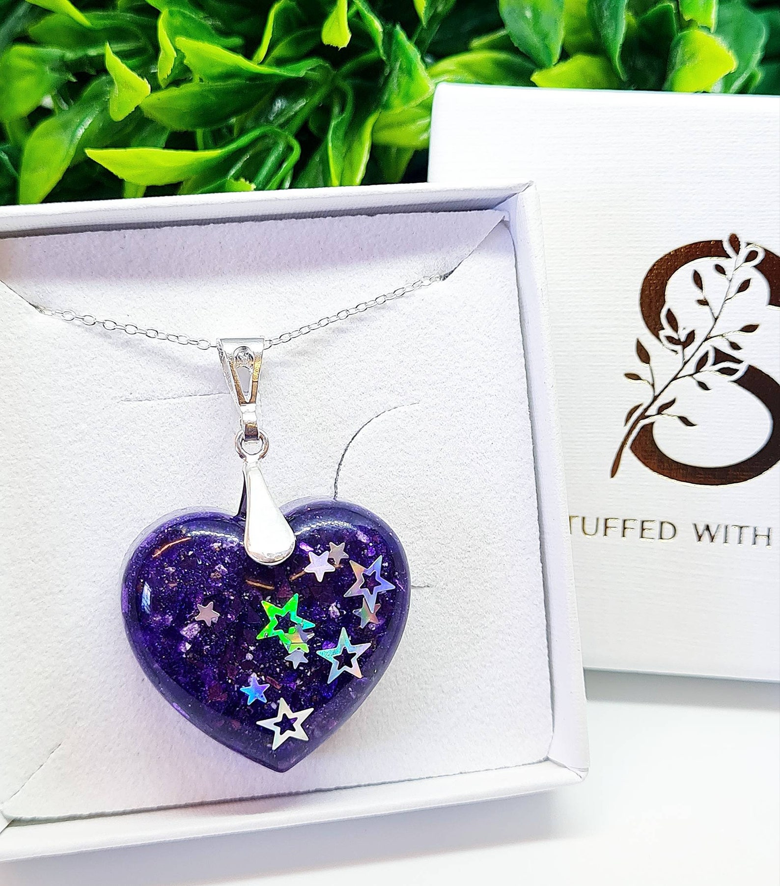 Ashes Heart Necklace Ashes Jewellery Cremation Jewellery Etsy UK