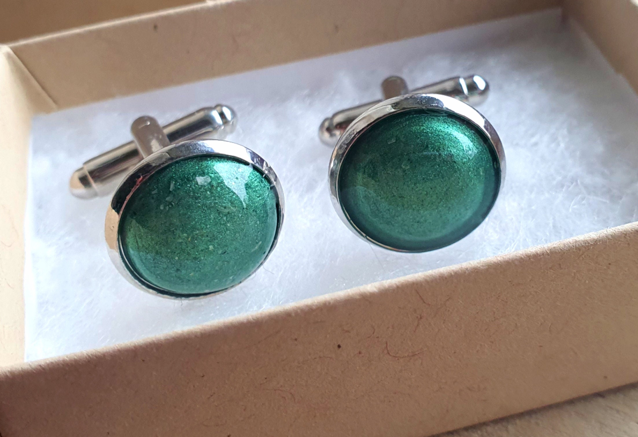 Ashes cufflinks memorial cufflink set Etsy