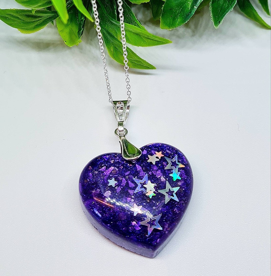 Ashes Heart Necklace Ashes Jewellery Cremation Jewellery Etsy UK