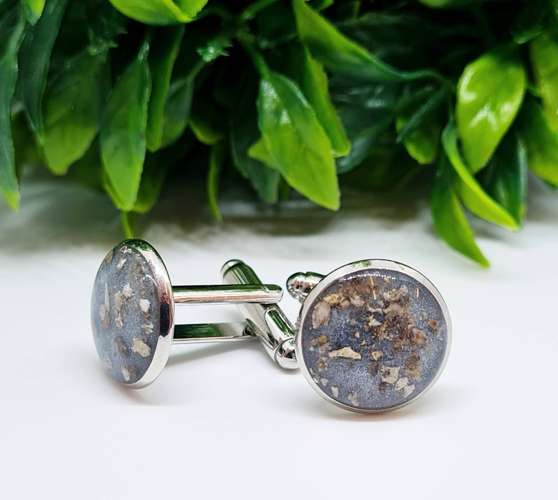 Ashes cufflinks memorial cufflink set Etsy