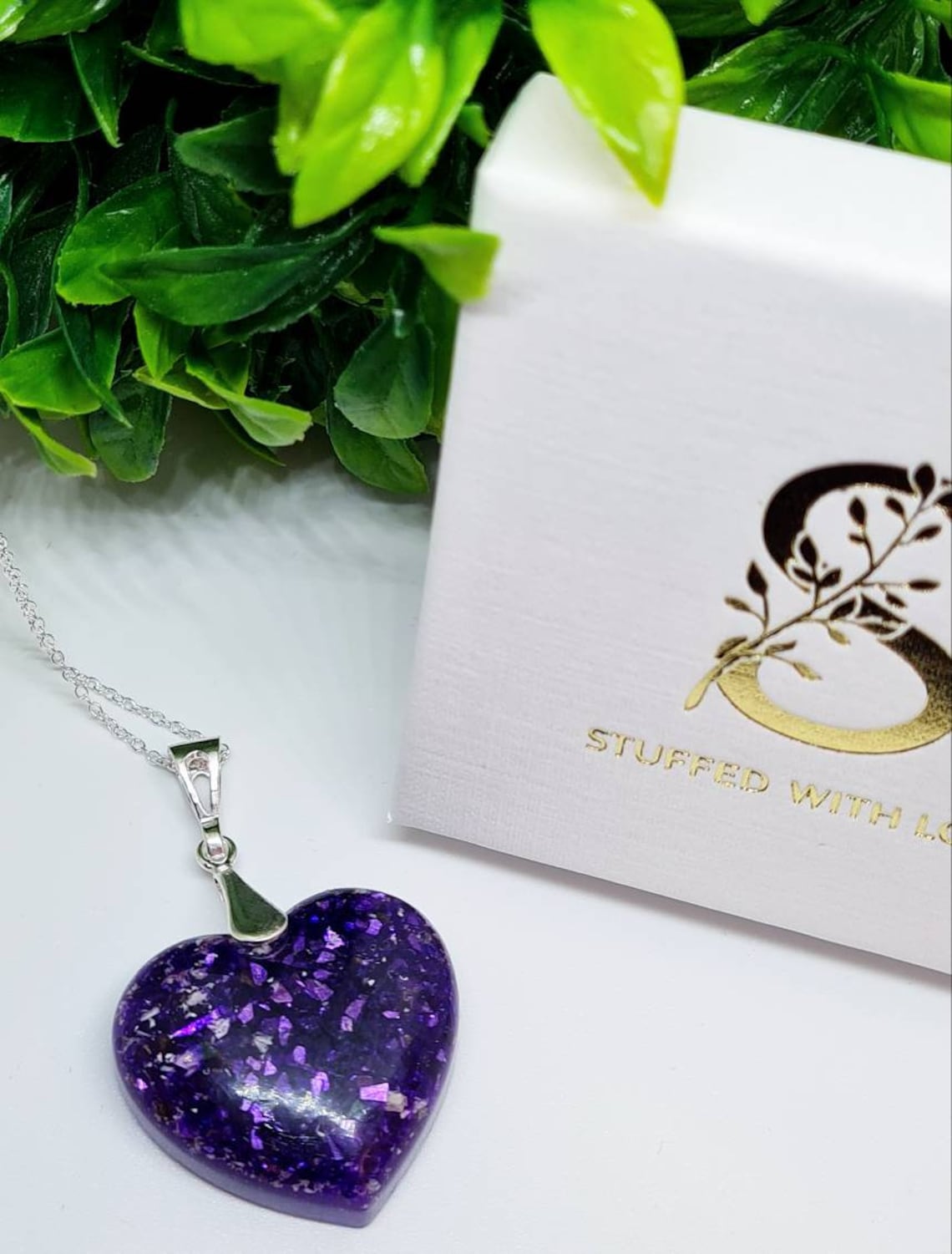 Ashes Heart Necklace Ashes Jewellery Cremation Jewellery Etsy UK