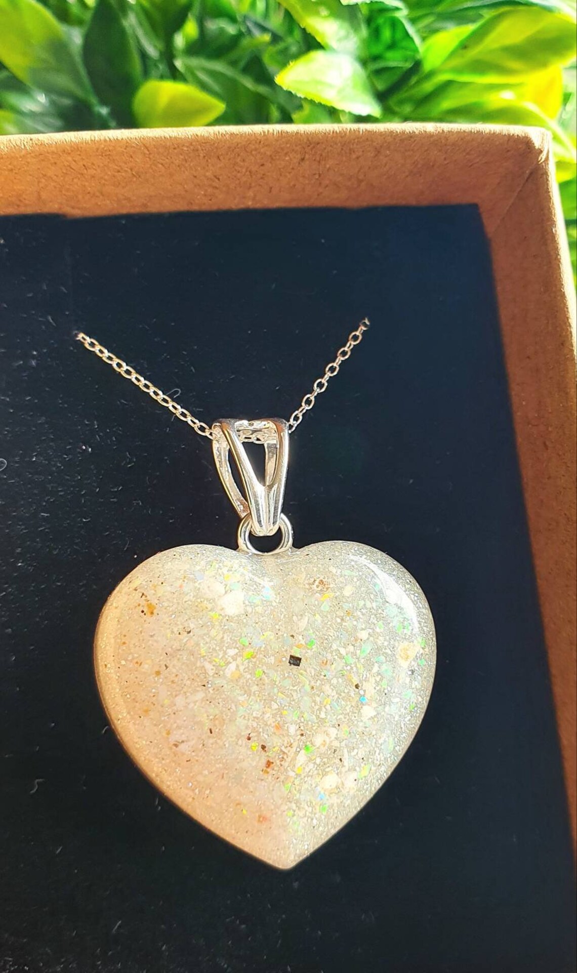 Ashes heart necklace ashes jewellery cremation jewellery Etsy