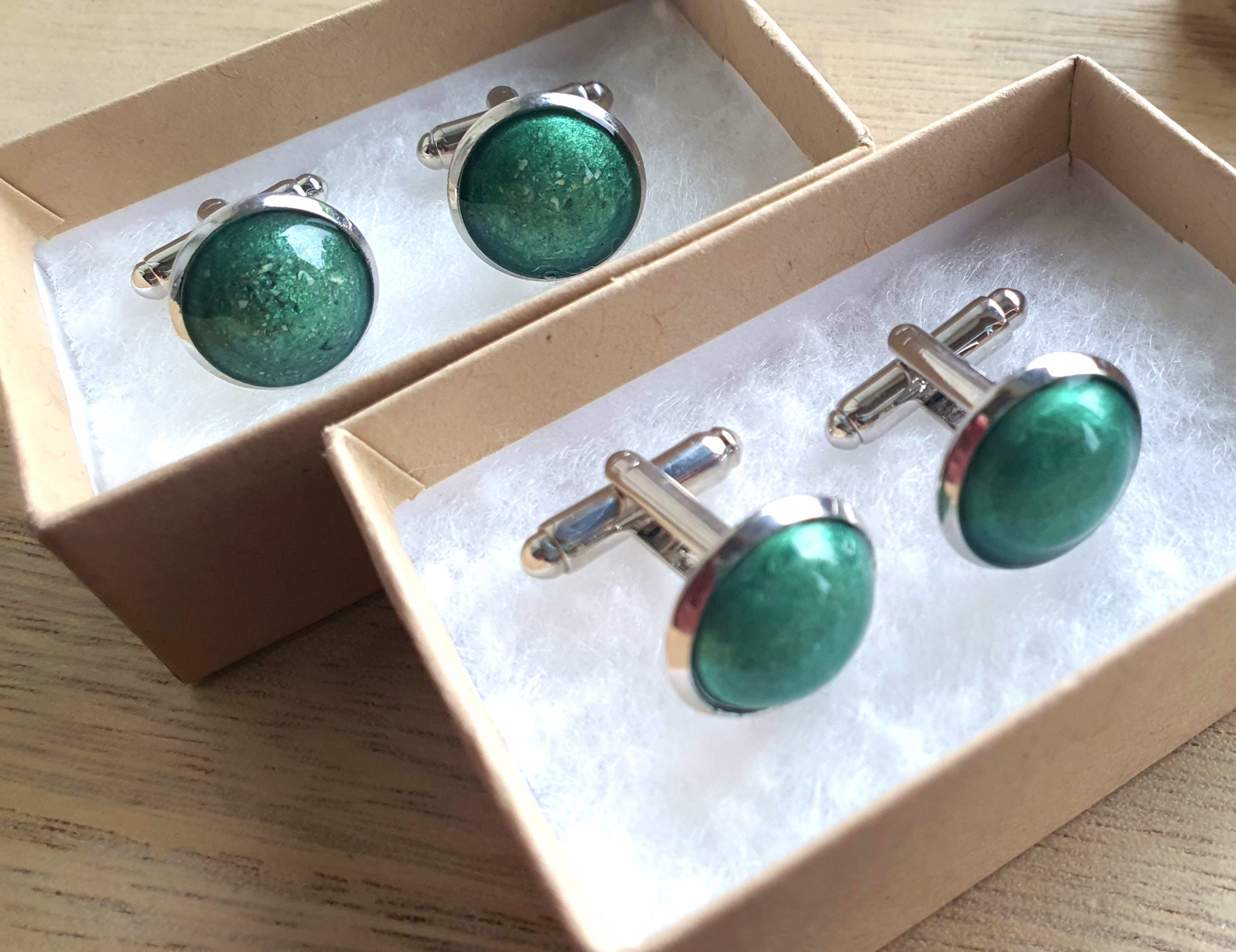 Ashes cufflinks memorial cufflink set Etsy