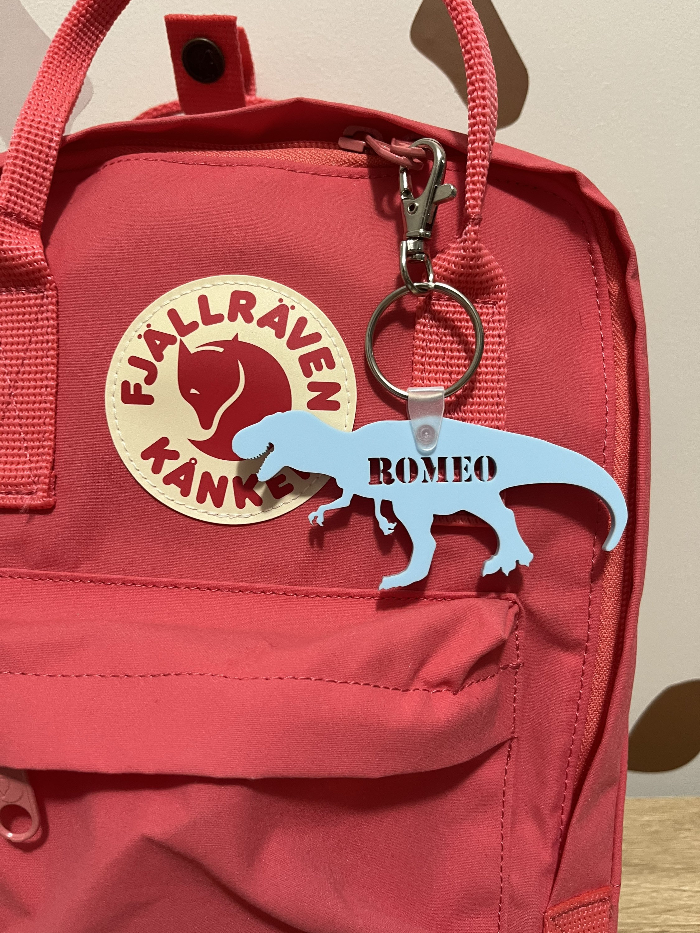 Childrens Bag Tag Kids Luggage Tag Trex Keyring Dinosaur Etsy Australia