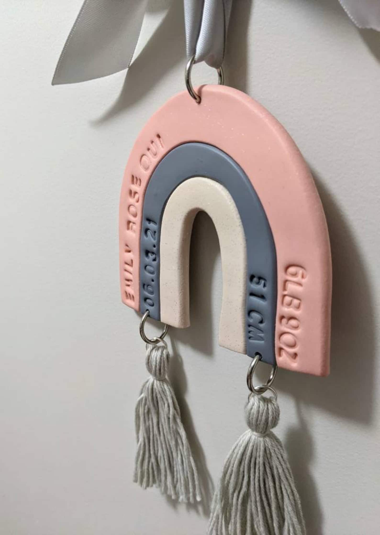 Baby nursery decor personalised wall hanging Newborn Etsy