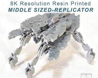 Stargate Repilcator Middle sized 8K resin printed version SG1, SGA, 3D Printed blocks, Model, Prop, Replica,