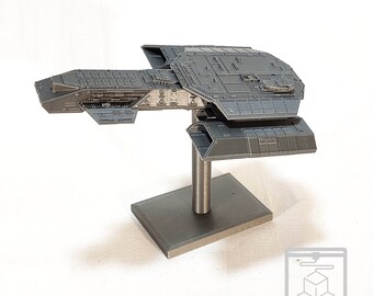 Stargate Deadalus 35cm/45cm Spaceship on optional stand, SG1, SGA, 3D Printed, Model, Prop, Replica
