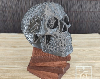 Skull headphone holder or table ornament | 3D Printed