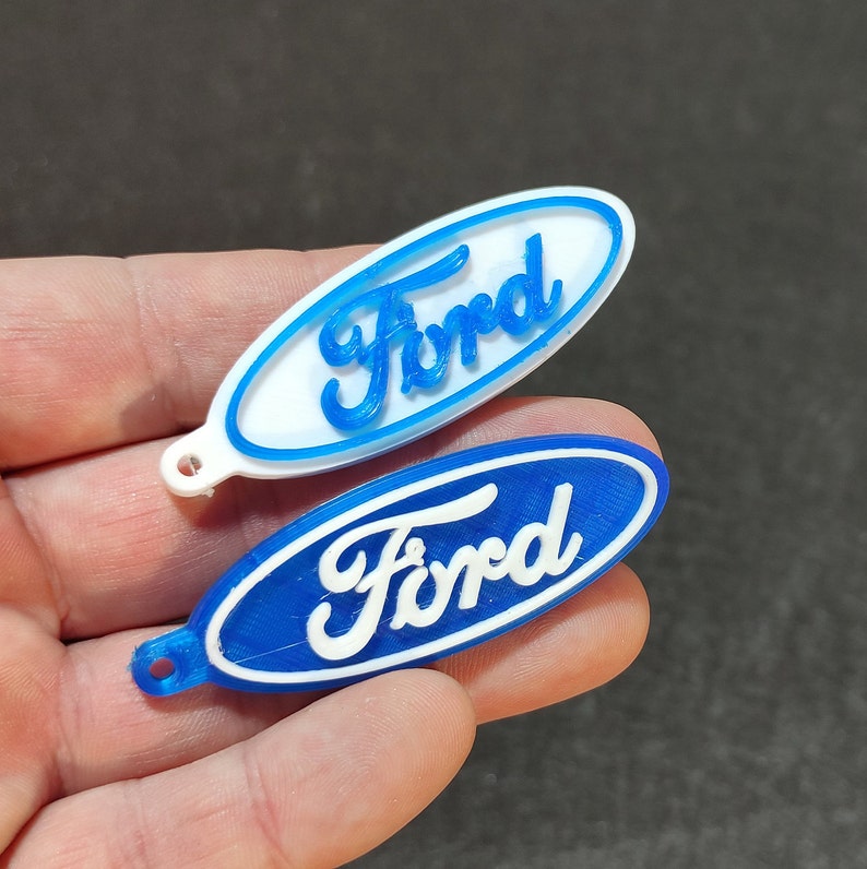 Ford Keychain 3D printed Keyring Ford Pairs Keychains Etsy