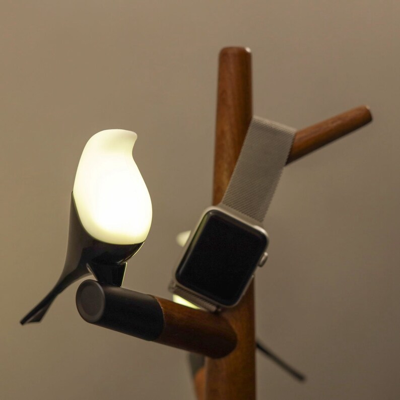 Bedside Bird's Lamp Lamp & Wireless Charger | Etsy