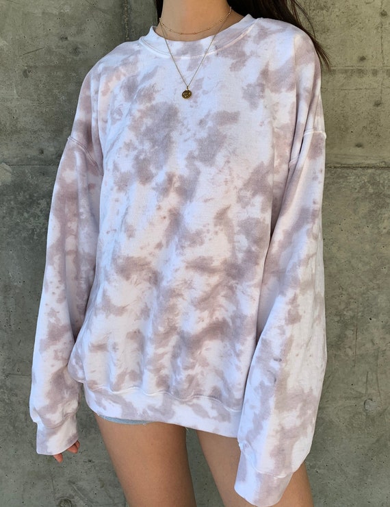 Taupe tie dye sweatshirt Clearance